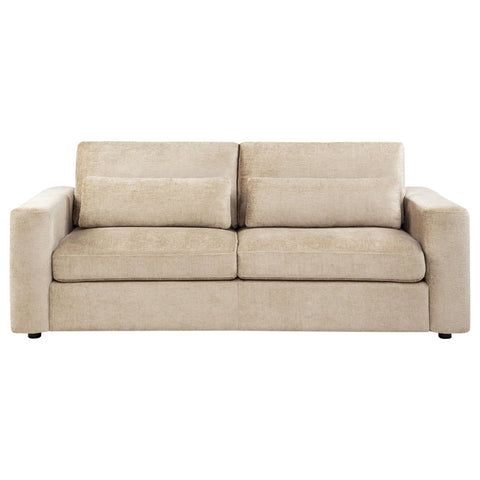 Dorset Chenille Upholstered Track Arm Sofa Camel