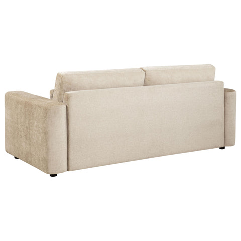 Dorset Chenille Upholstered Track Arm Sofa Camel