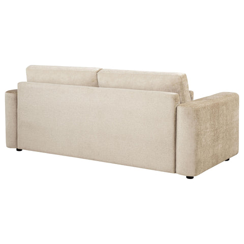 Dorset Chenille Upholstered Track Arm Sofa Camel