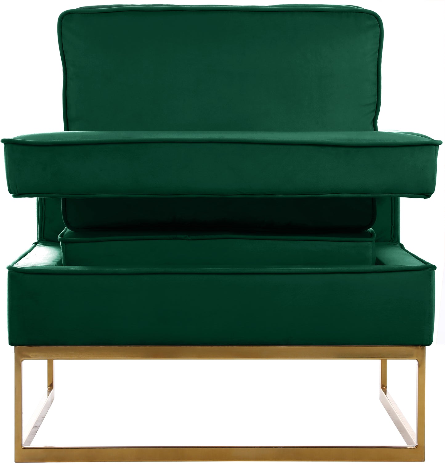 mila green velvet accent chair green