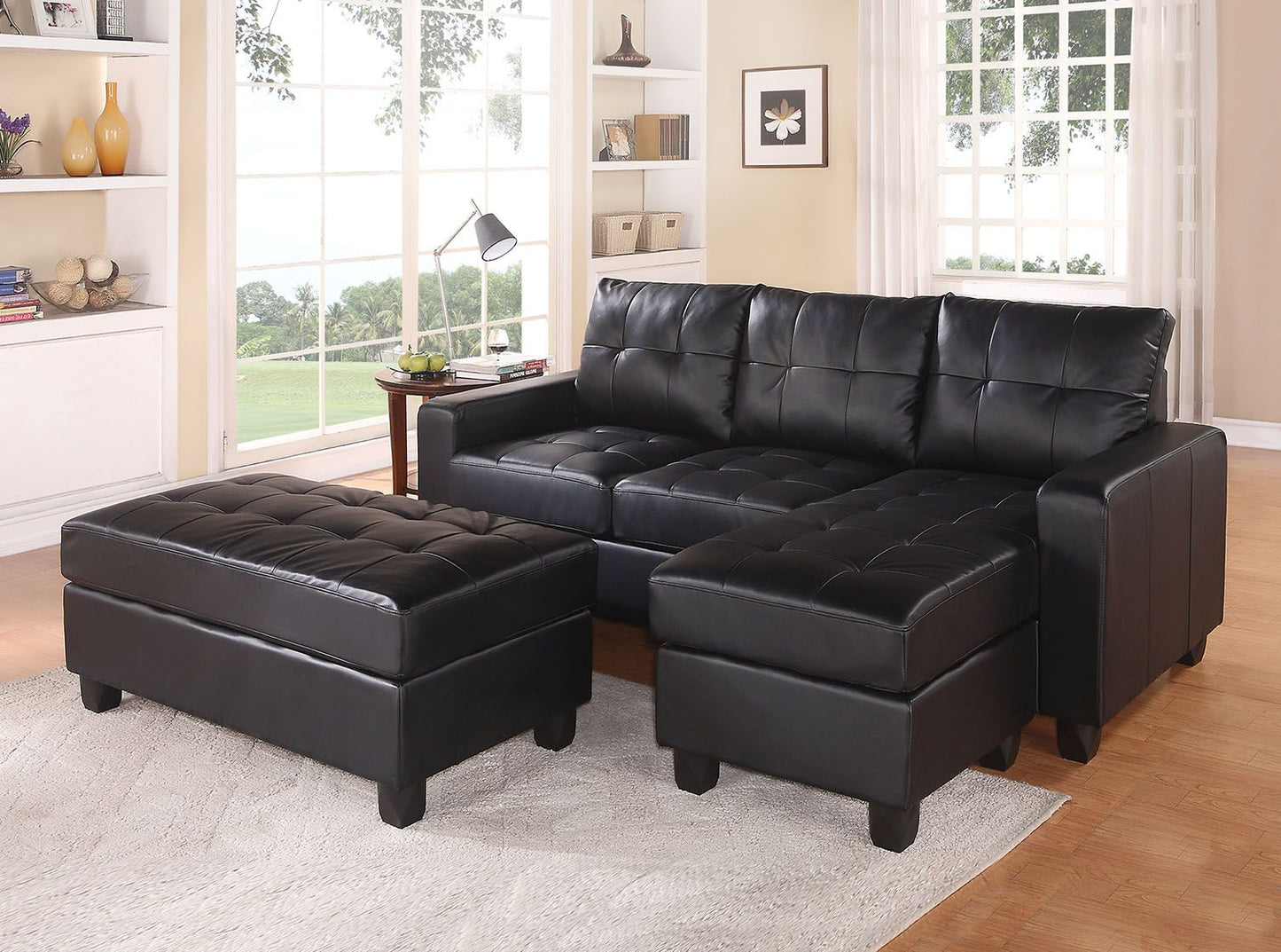 sectional sofa & ottoman