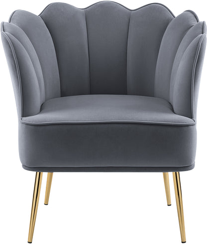 Jackson Grey Velvet Accent Chair Grey