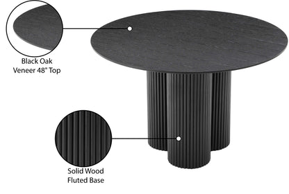 Serpentine Black Dining Table T