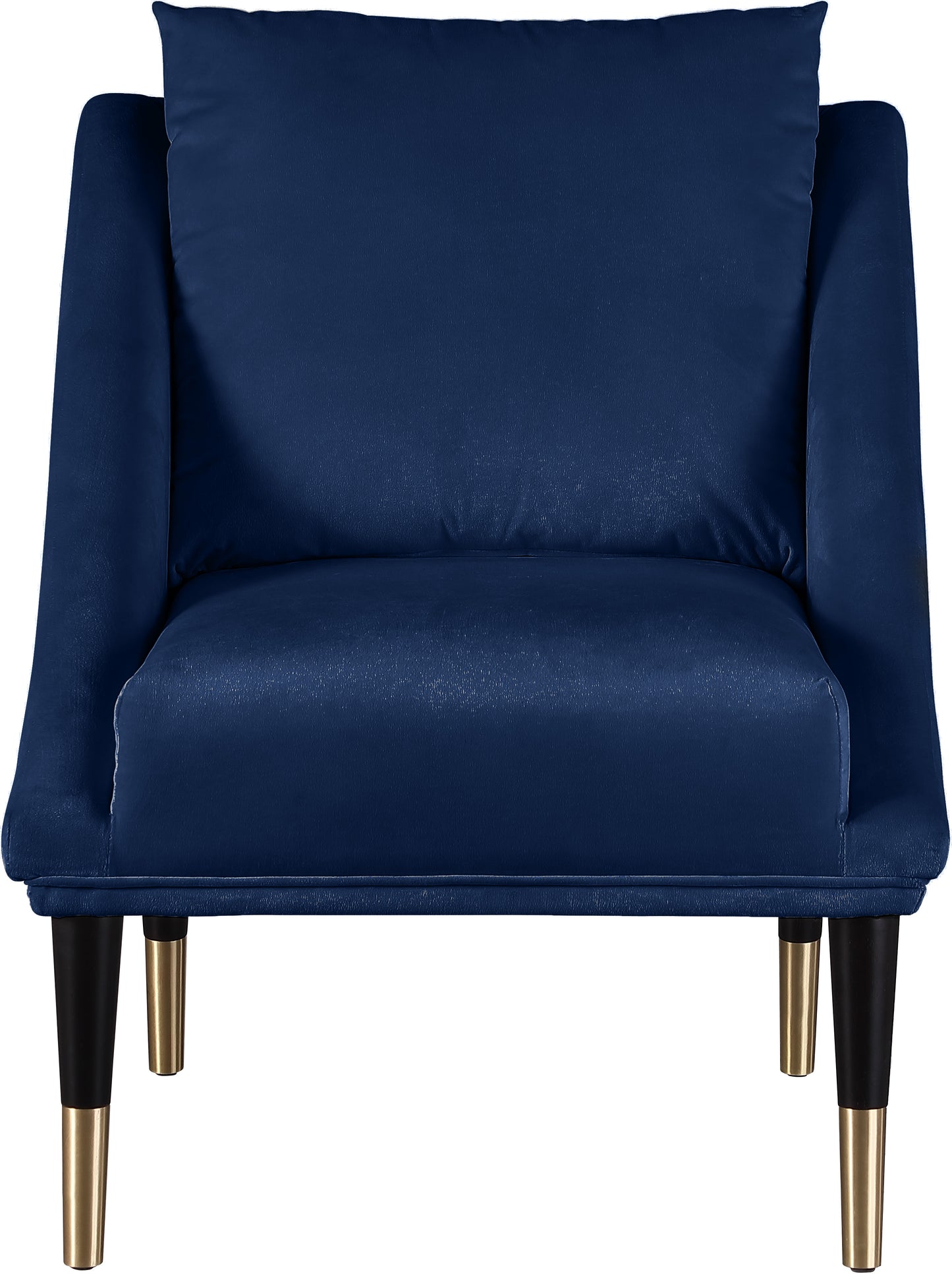 opal navy velvet accent chair c