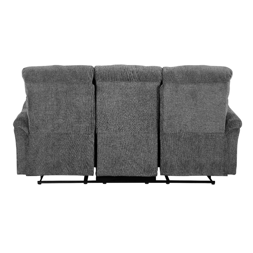 caspian motion sofa, gray chenille