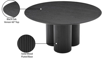 Serpentine Black Dining Table T