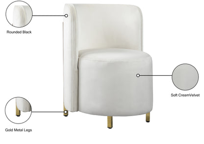 Bellini Cream Velvet Accent Chair C