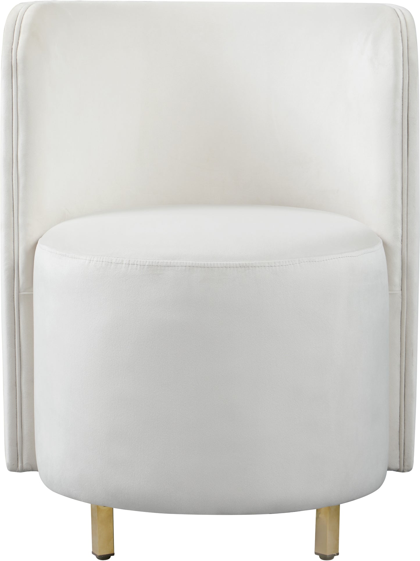 bellini cream velvet accent chair c