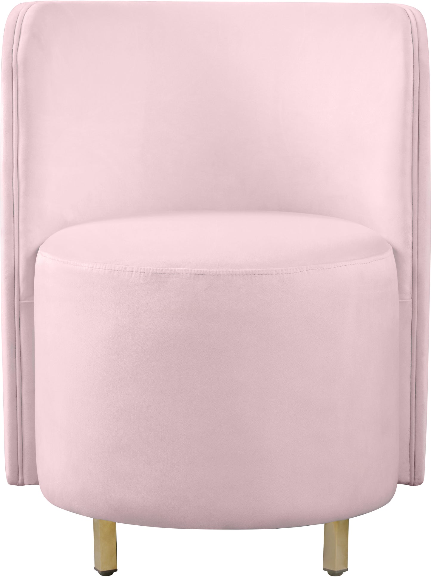 bellini pink velvet accent chair c