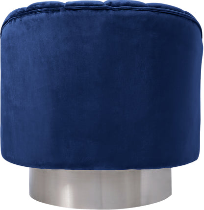 Fiji Navy Velvet Accent Chair