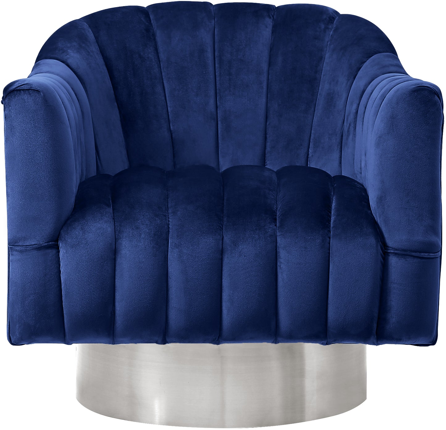 fiji navy velvet accent chair