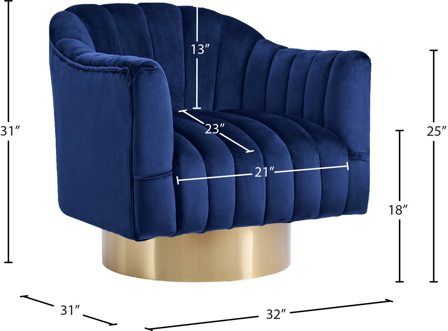 sabrina navy velvet accent chair navy