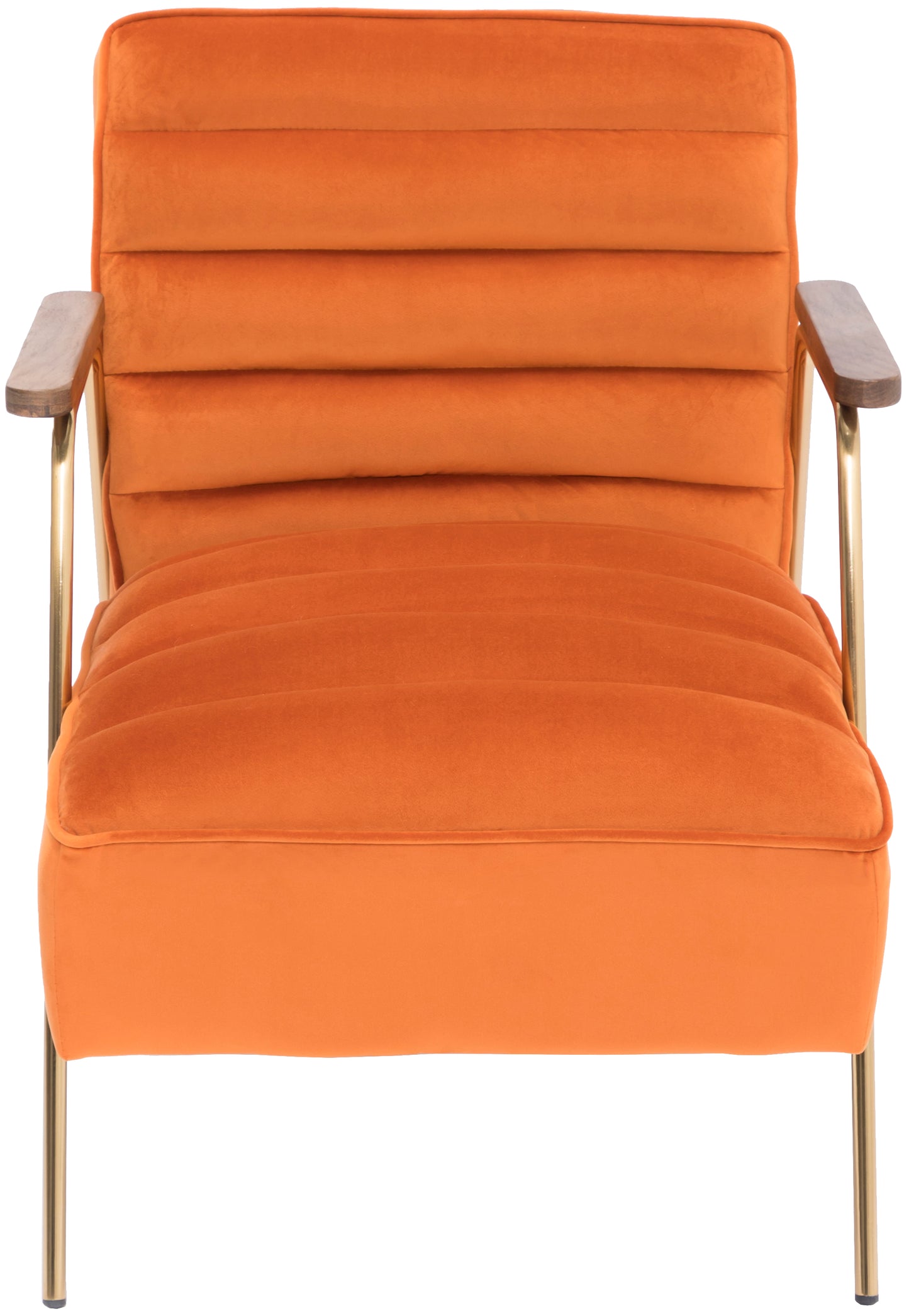 henson orange velvet accent chair orange