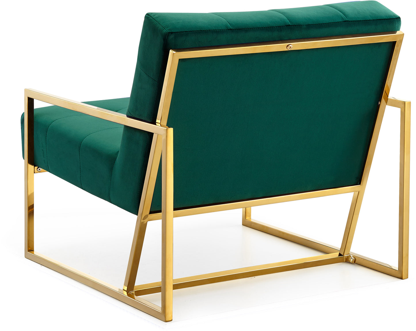 barolo green velvet accent chair green