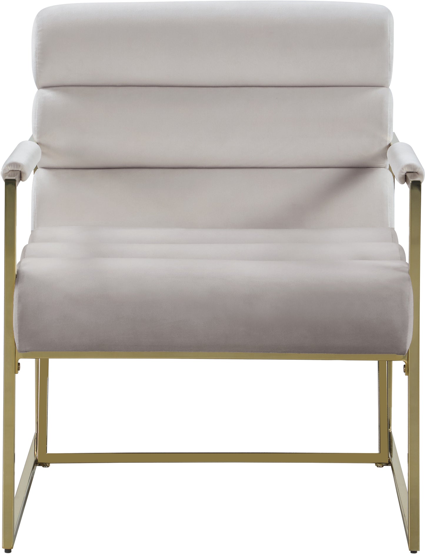 scarlett cream velvet accent chair cream