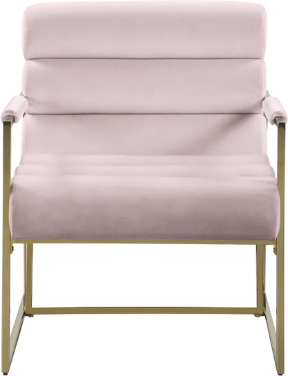 Scarlett Pink Velvet Accent Chair Pink