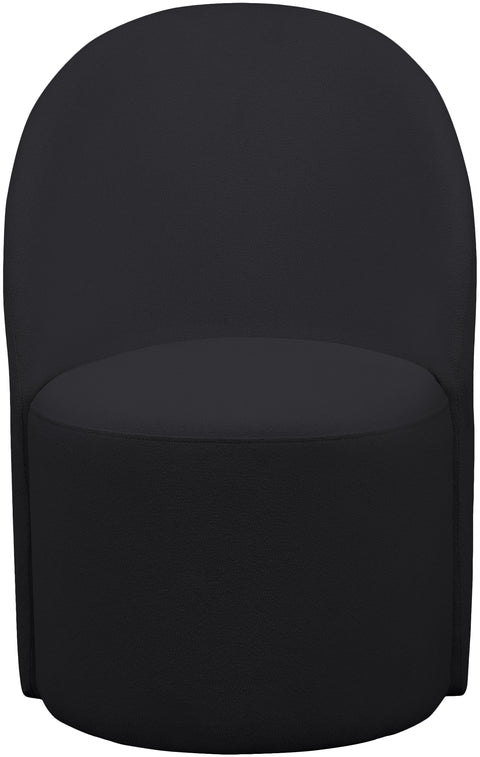 Graham Black Boucle Fabric Accent Chair Black