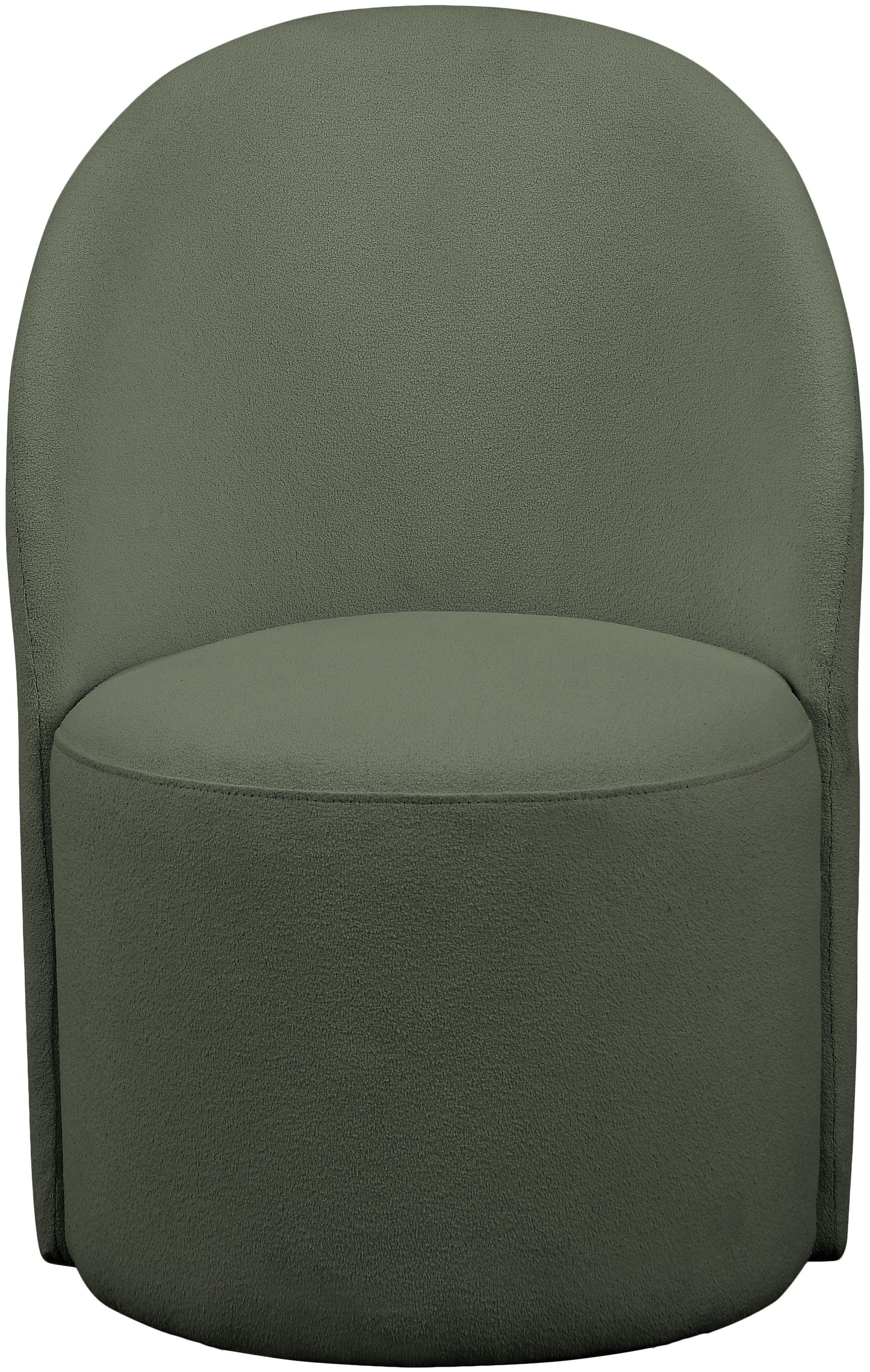 graham green boucle fabric accent chair green