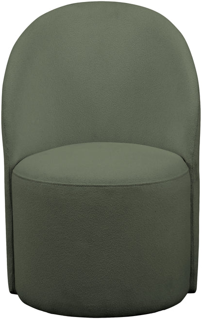 Graham Green Boucle Fabric Accent Chair Green