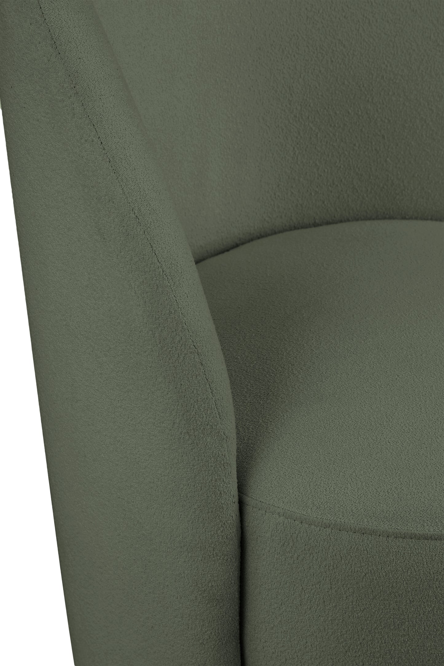 graham green boucle fabric accent chair green