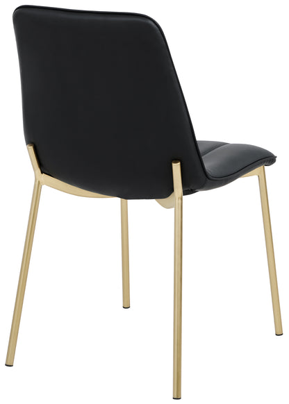 Nora Black Faux Leather Dining Chair C