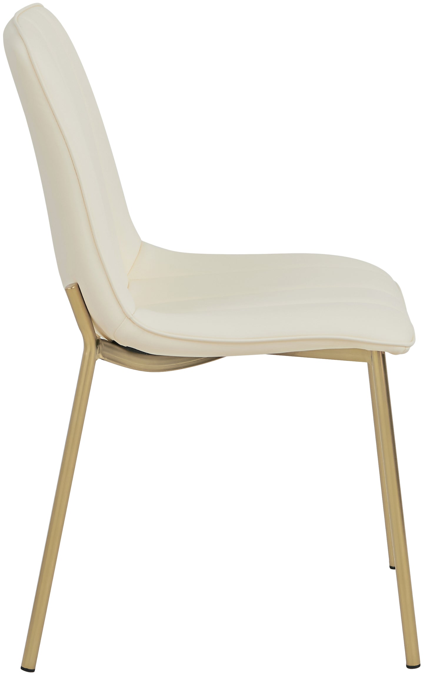 nora cream faux leather dining chair c