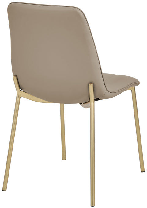 Nora Taupe Faux Leather Dining Chair C