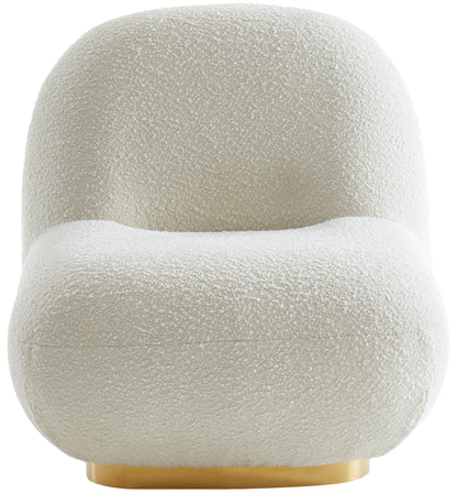 Tori Cream Boucle Fabric Accent Chair Cream