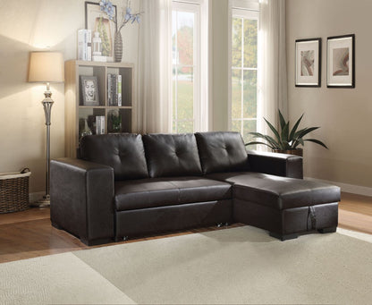 REVERSIBLE SECTIONAL SOFA W/SLEEPER & STORAGE