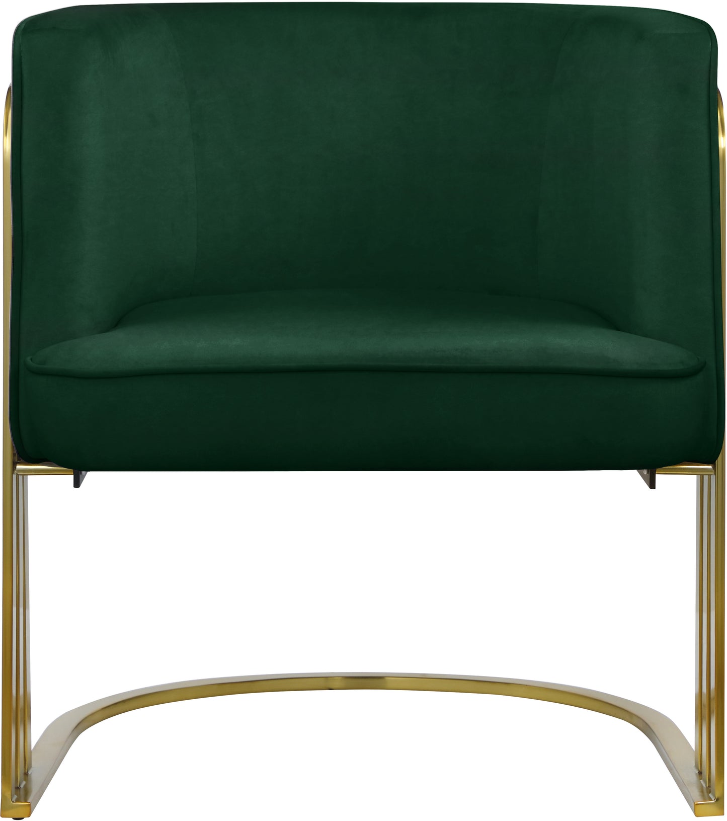 lucia green velvet accent chair green