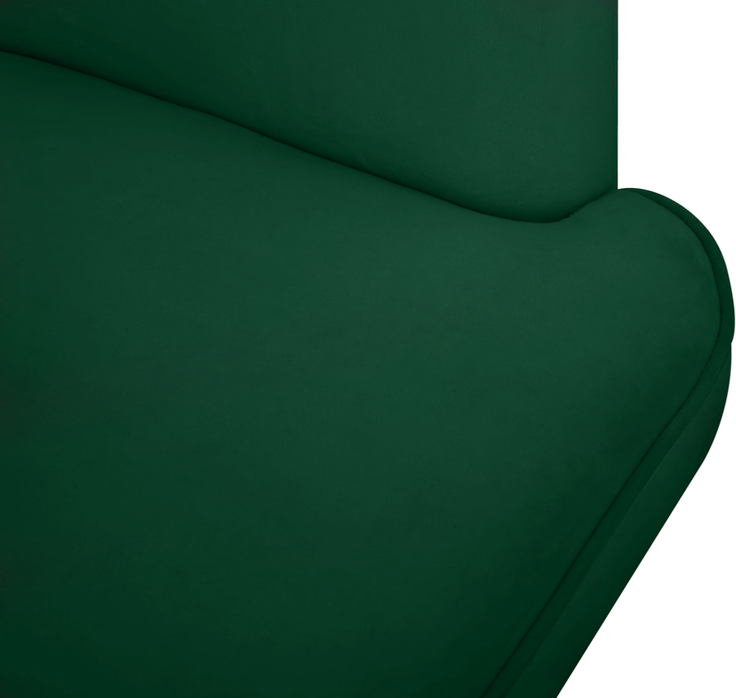 lucia green velvet accent chair green