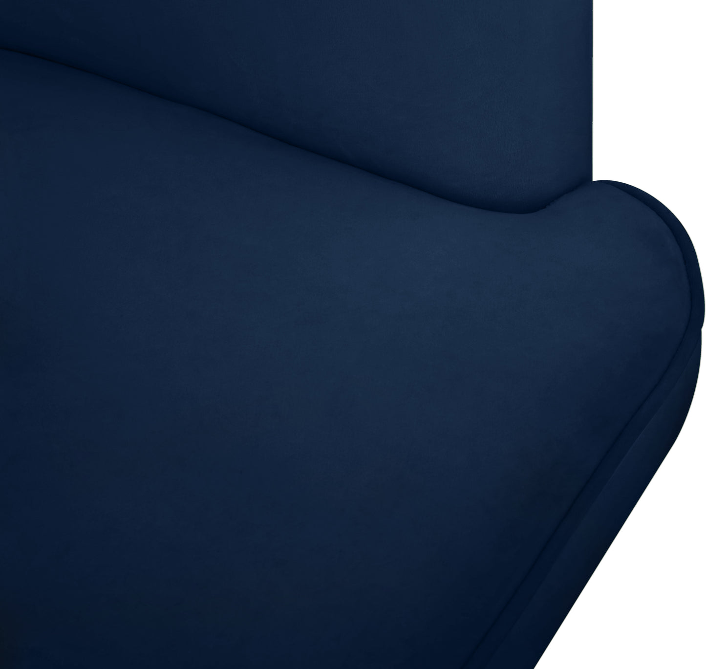 lucia navy velvet accent chair navy