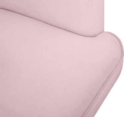 Lucia Pink Velvet Accent Chair Pink