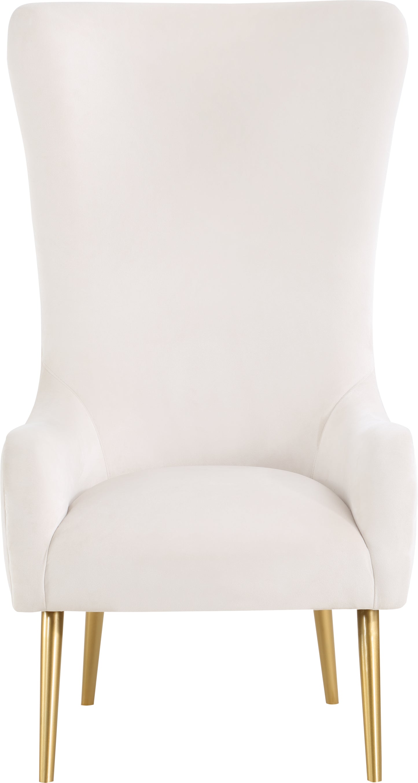 michelle cream velvet accent chair cream