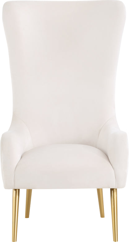 Michelle Cream Velvet Accent Chair Cream