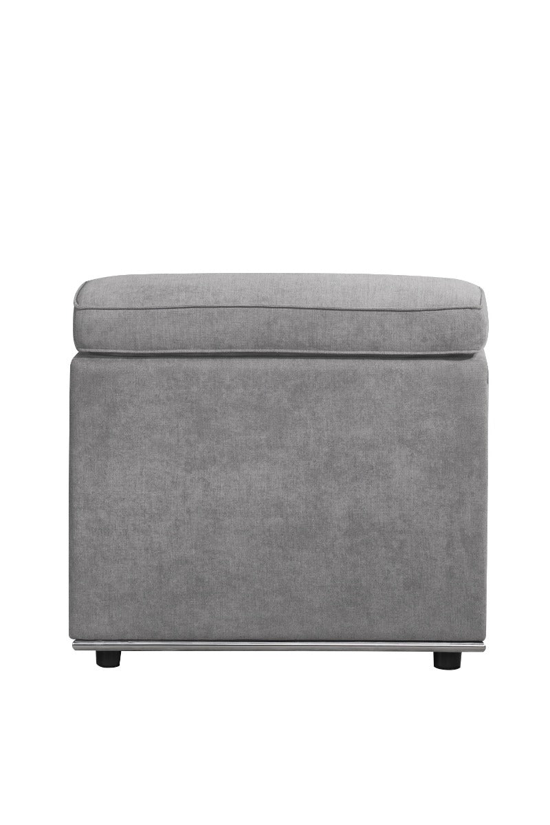 colson modular - armless chair, dark gray fabric