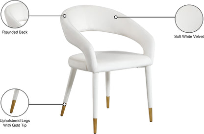 Relax Cream Velvet Dining Chair C