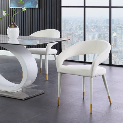 Relax Cream Velvet Dining Chair C