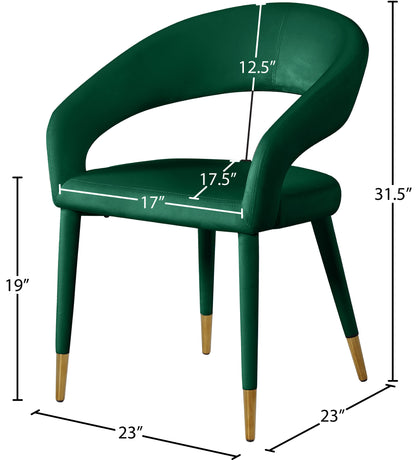 Relax Green Velvet Dining Chair C