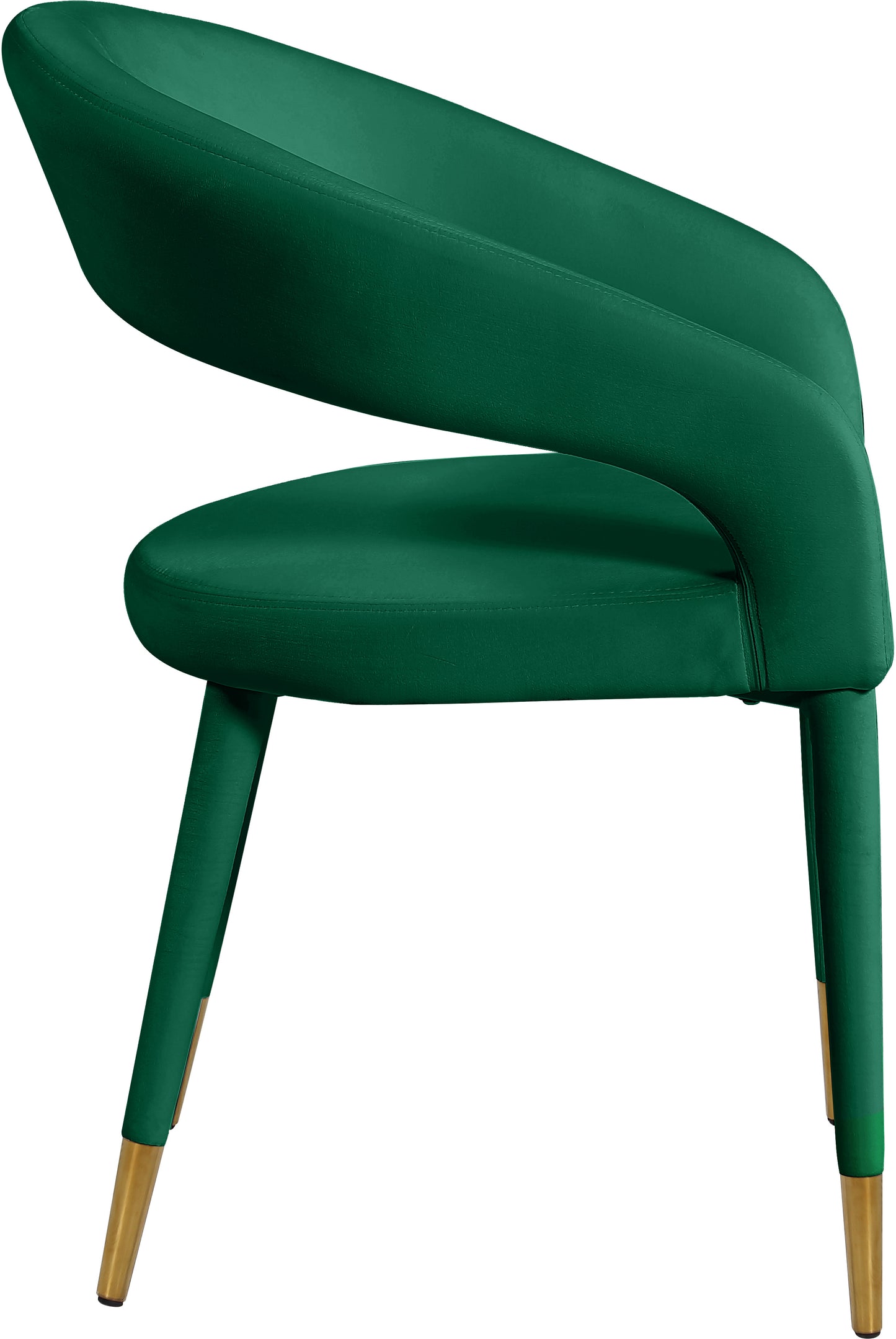 relax green velvet dining chair c