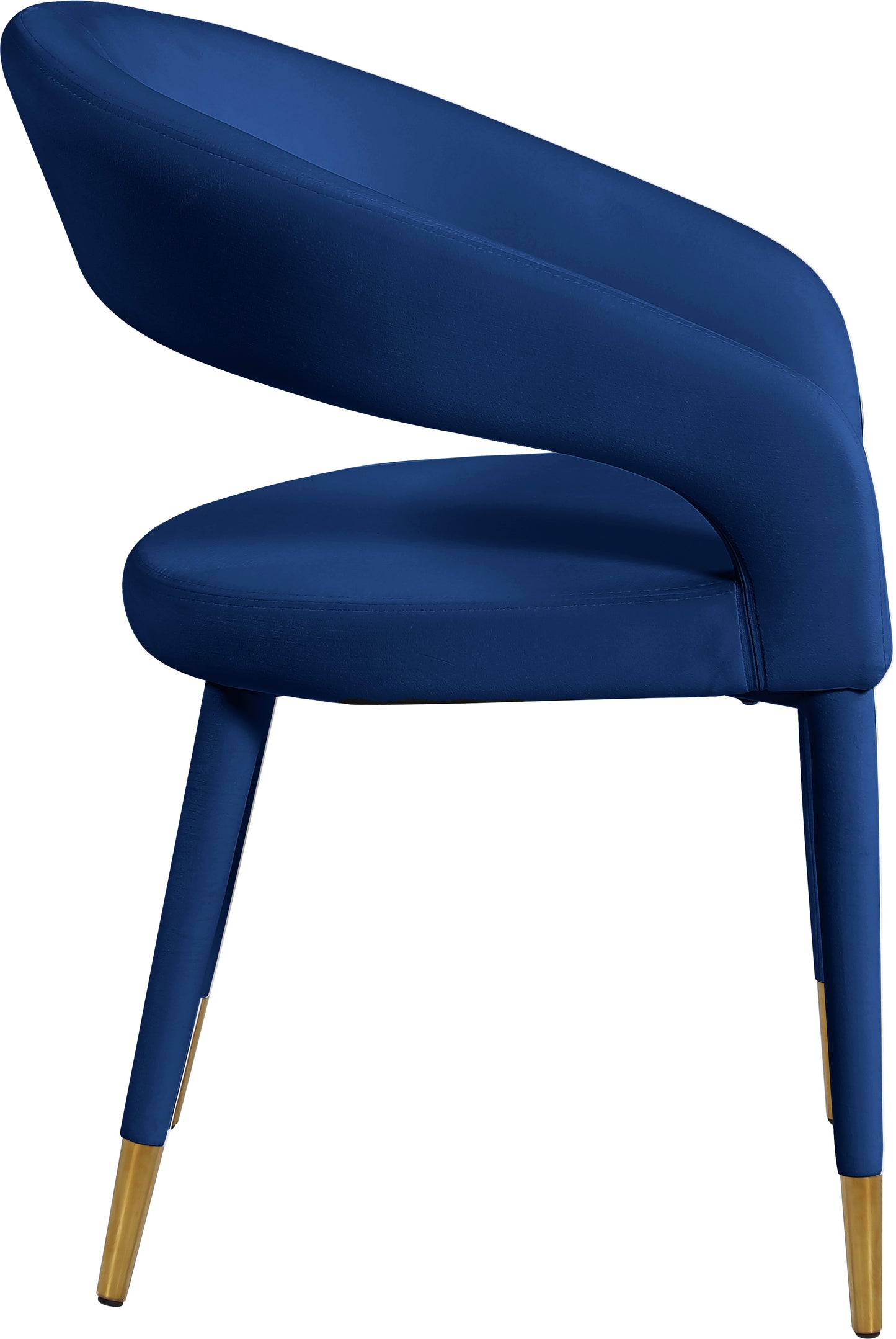 relax navy velvet dining chair c