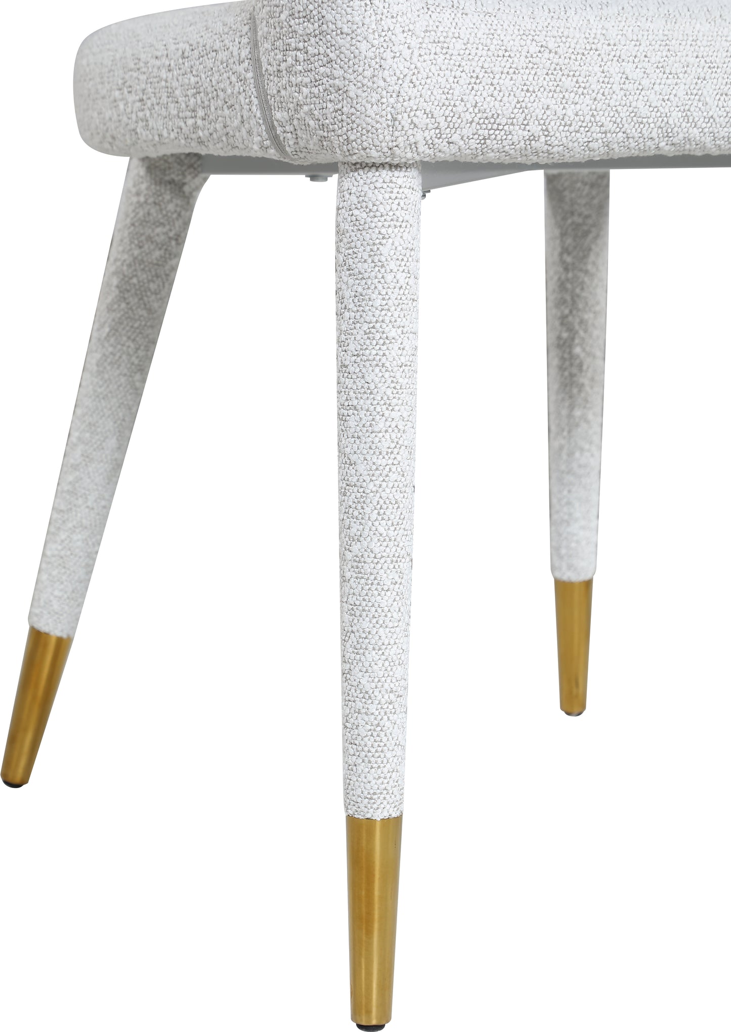 relax cream boucle fabric dining chair c