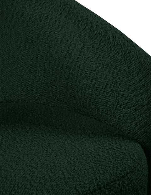 Jacob Green Boucle Fabric Accent Chair Green