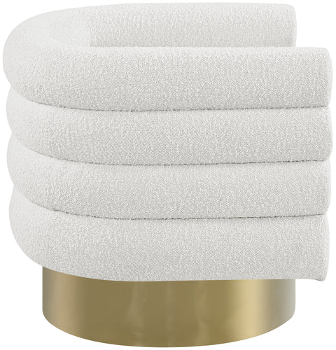 Kipton Cream Boucle Fabric Accent Chair Cream