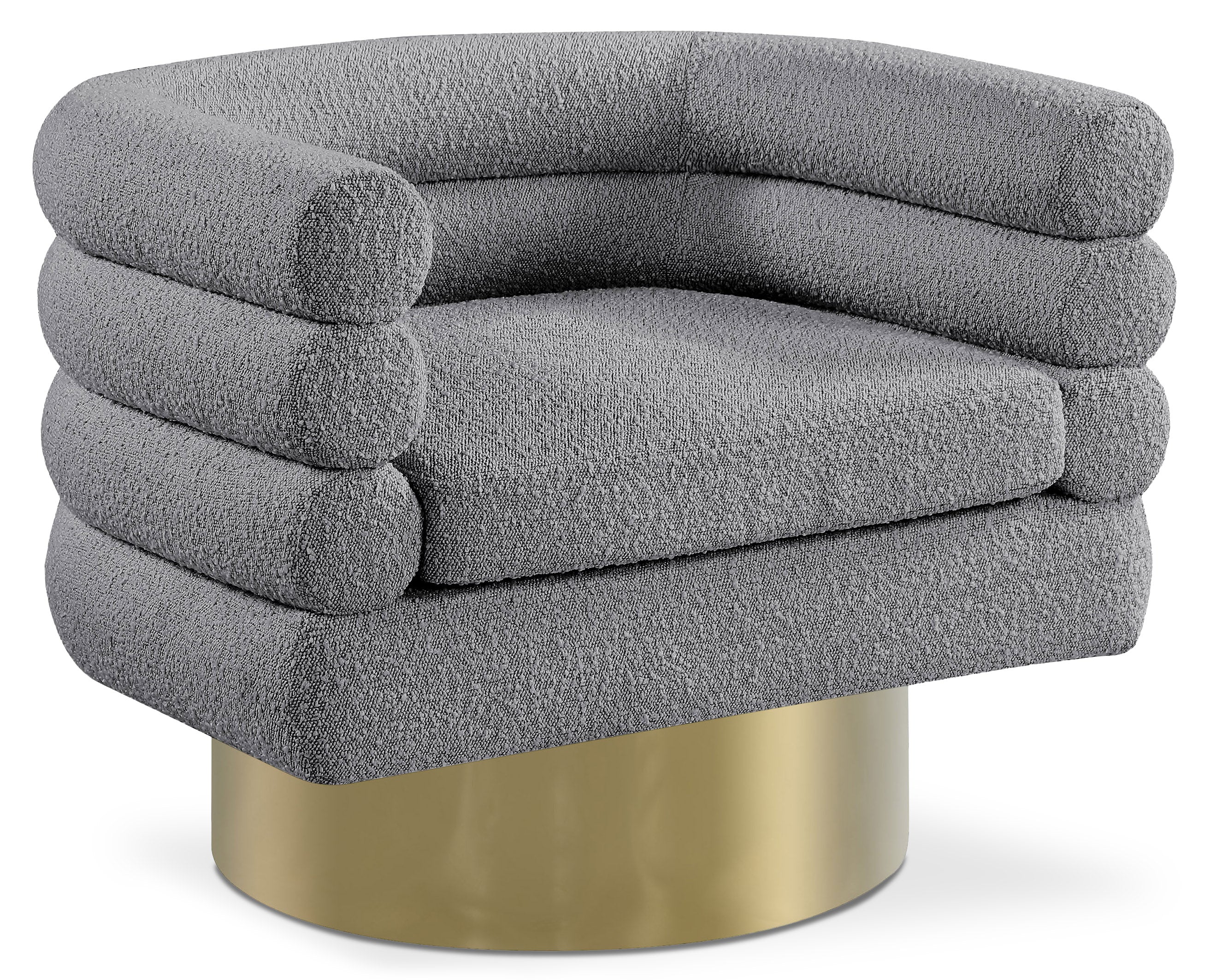 Kipton Grey Boucle Fabric Accent Chair Grey – casabycoco