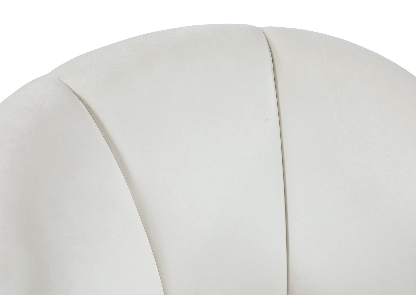 melody cream velvet accent chair c