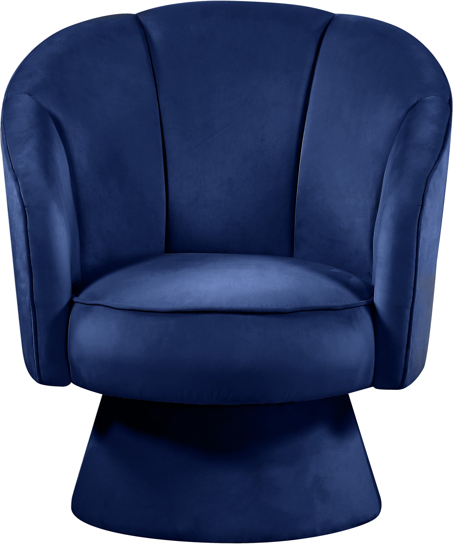 melody navy velvet accent chair c