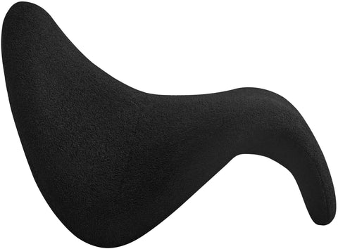 Mercer Black Fur Accent Chair Black