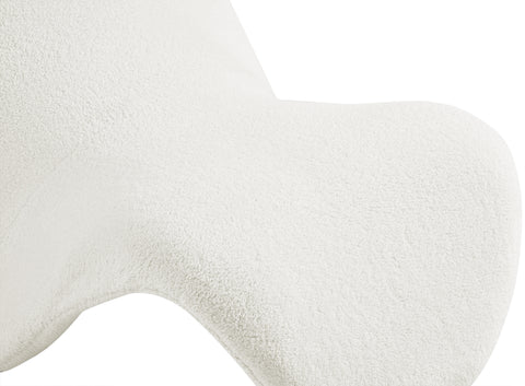 Mercer Cream Fur Accent Chair Cream