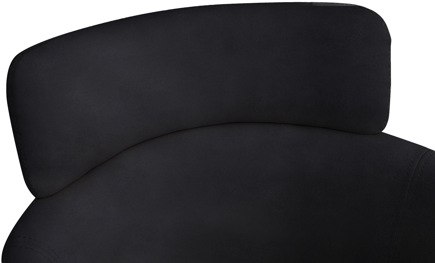 limitless black velvet dining chair c